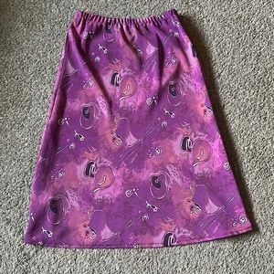 funky vintage midi skirt